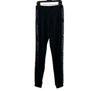 Alexis Women's Elastic Waist Pockets Tapered Leg Joggers Black Size Xs Party